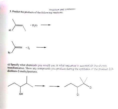 determine the products of the following reaction|More.